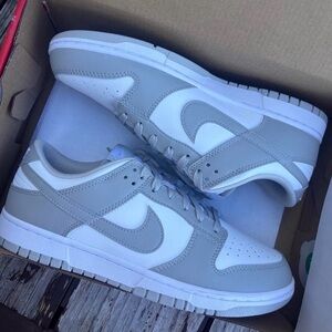 Nike dunks White and Gray Sneakers